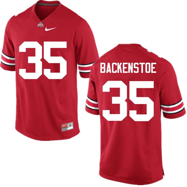 Ohio State Buckeyes #35 Alex Backenstoe Men Football Jersey Red